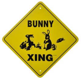 Rabbit Crossing Xing Sign New 