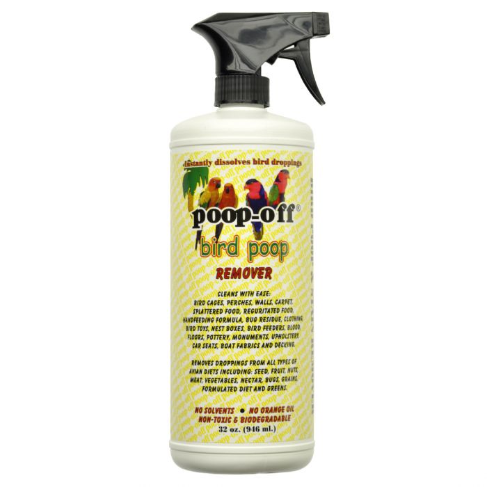 Natural Rapport Bird Cage Cleaner - The Only Bird Cage Cleaner You Need -  Bird Poop Spray Remover, Naturally Removes Bird Waste 32 Fl Oz (Pack of 1)