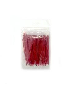 4" Cable Ties, Red 100/ct