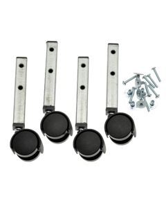 MINI CASTER KIT, 1 1/2" (SET OF 4)