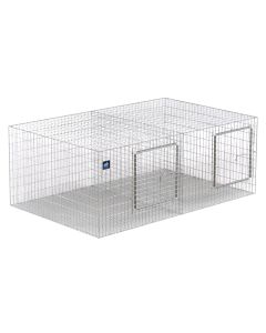 96 X 30 X 18 (2X) MODULAR WIRE RABBIT CAGE