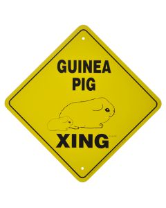 "GUINEA PIG CROSSING" SIGN