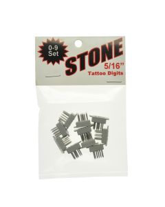 STONE TATTOO FIGURES 0-9 (5/16")   