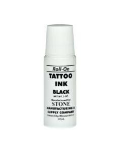 STONE TATTOO ROLL-ON BLACK INK, 2 OZ