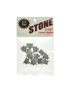 STONE TATTOO FIGURES 0-9 (3/16")