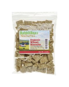 RABBITSNAX ORGANIC WHEAT BISCUIT 1/4 LB.